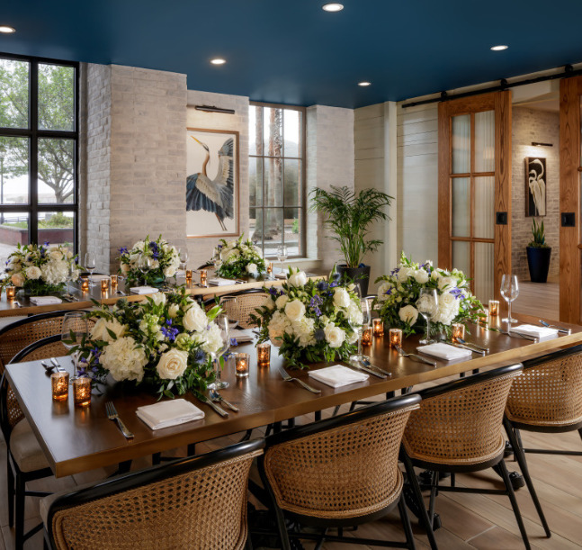a table set for a dinner party
